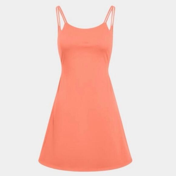 Halara SoftlyZero™ Plush Double Straps Active Dress Coral Pink Size Small NWT - Picture 10 of 15